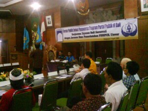 Acara Forum Publik Debat Penawaran Program Parpol di Bali